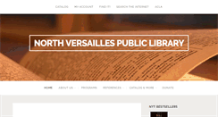 Desktop Screenshot of northversailleslibrary.org