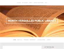 Tablet Screenshot of northversailleslibrary.org